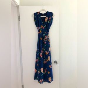 Yumi Kim Swept Away silk maxi wrap dress, XXS